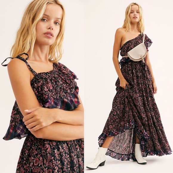 Free People What About Love Ruffle Maxi Dress - Picture 2 of 16